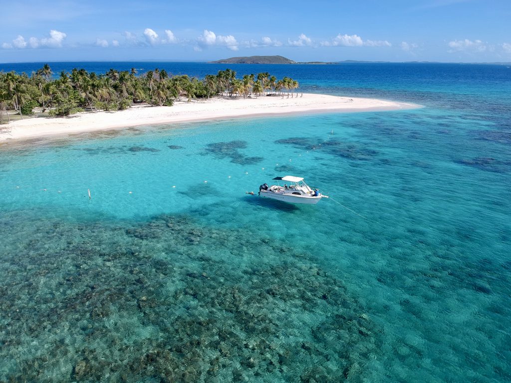 A boat that offers Puerto Rico snorkeling trip services